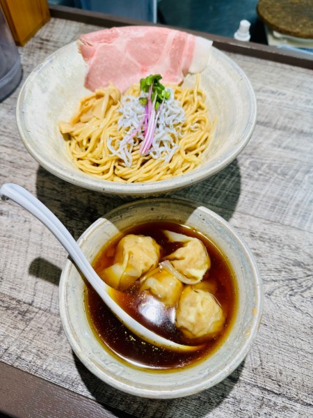 「ワンタンつけ麺【1200円】」@麺食堂 くにをの写真