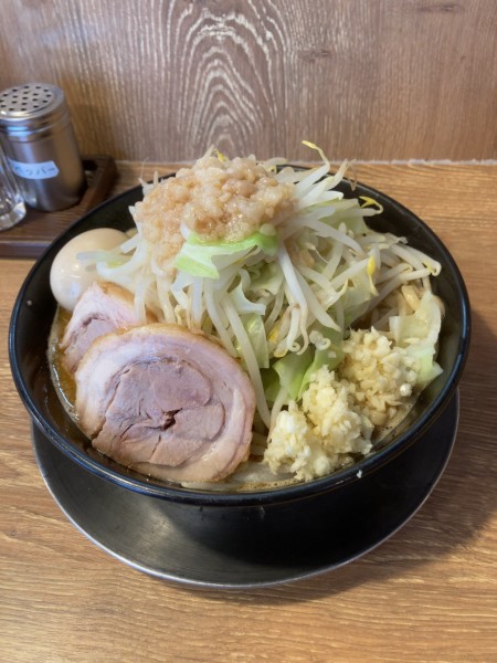 「味噌ラーメン+豚玉　1030円」@ジャンクガレッジ 川越小堤店の写真
