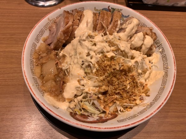 「ミニ豚W冷やし中華」@豚山 上野店の写真