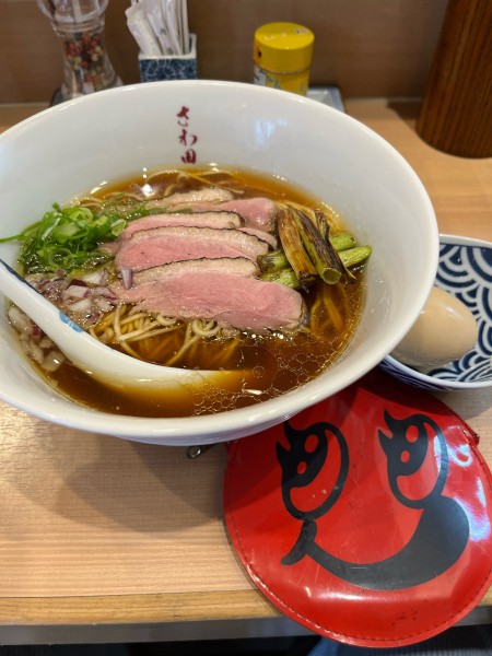 「炭火焼鴨ロース麺」@らぁ麺 さわ田の写真