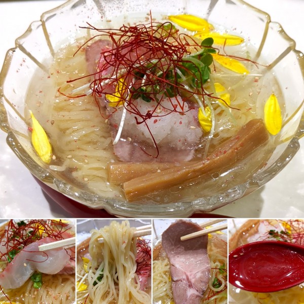 「冷やし鯛塩そば(夏季限定)　980円」@鯛塩そば 灯花 アトレ上野店の写真