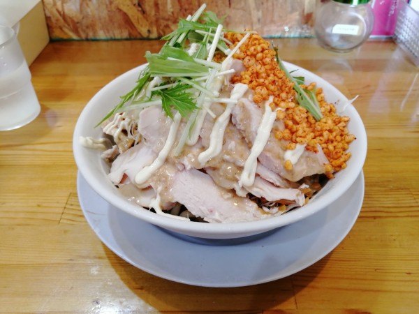 「男気冷やし中華(300g)」@らーめん まるはちの写真