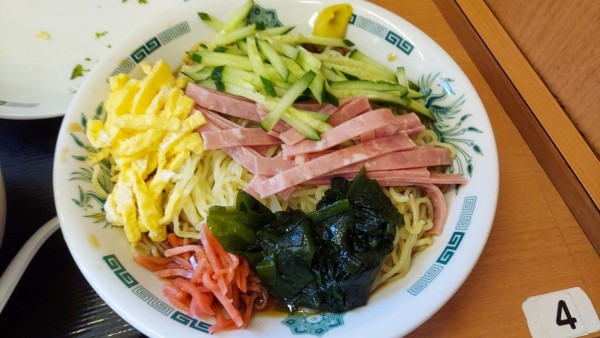 「冷やし麵と半チャーハンセット 880円」@日高屋 竹ノ塚西口店の写真