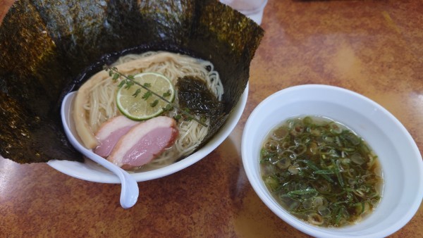 「限定昆布水つけ麺」@中華そば 麺屋 来陣の写真