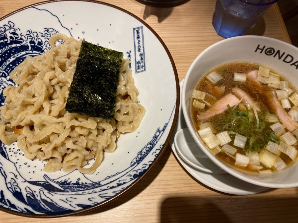 「自家製手揉みつけ麺　並　1000円」@本田麺業 神田西口駅前店の写真
