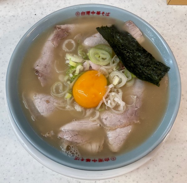 「特製ラーメン+替玉 計1200円」@白濁中華そば・つけ中華 バラそば屋 中野本店の写真