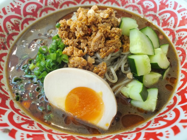 「黒酢薫る冷やし黒胡麻トマト担々麺」@SOiSPACEみなとみらいの写真