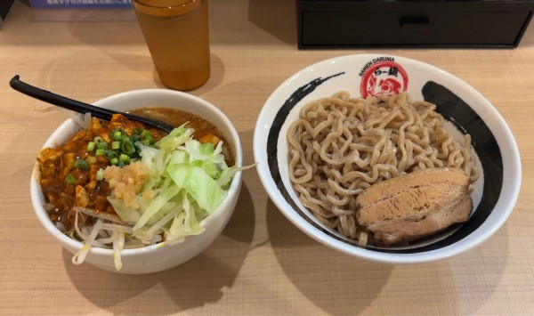 「辛つけ麺 野菜大盛り」@らー麺 だるまの写真