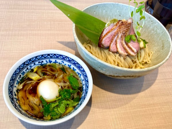 「鴨つけ麺＋鴨増し味玉付き＋大盛」@㐂りん食堂の写真