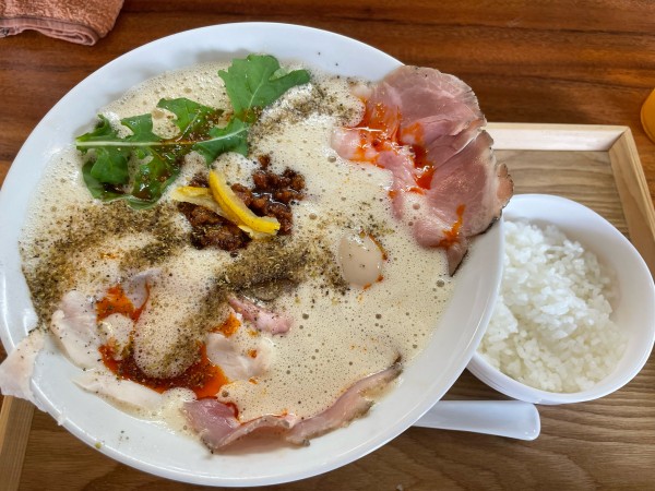 「濃厚鶏豚坦々麺　濃い〜味玉トッピング」@らぁ麺専門店 こころばの写真