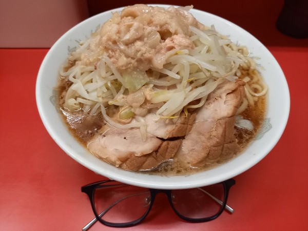 「小ラーメン(野菜・あぶら)」@ラーメン二郎 上野毛店の写真