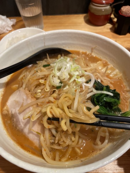「辛味噌ラーメン　やさい増し」@ぼっけもんの写真