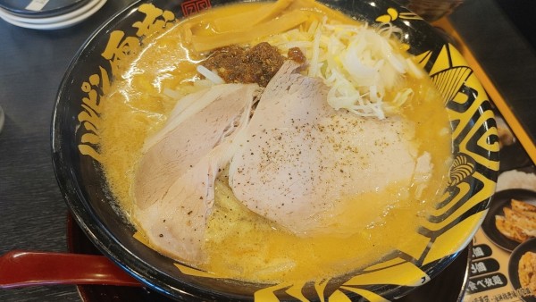 「元祖たれ味噌らーめん」@ハルピン味噌ラーメン 雷蔵 広丘駅前店の写真