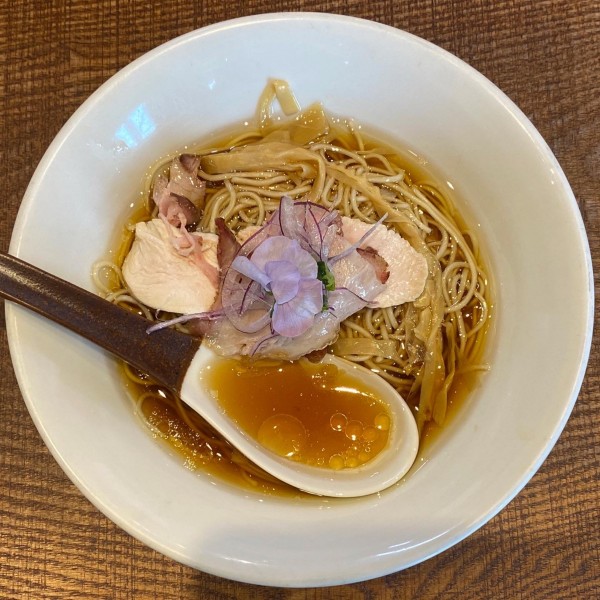 「鶏と水 窯焼き肉（醤油）¥1,070」@つくばらーめん 鬼者語 -オニモノガタリ-の写真