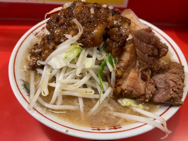 「豚2枚ラーメン黒アブラ」@ラーメン豚島 溝の口店の写真