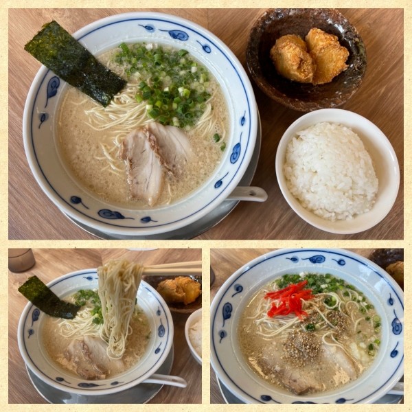 「ラーメン 550円・もり山セット 300円」@九州ラーメン マルシチラーメンセンターの写真
