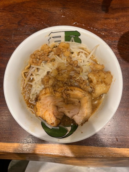 「雷そば ミニ」@ラーメン 雷 東京本丸店の写真