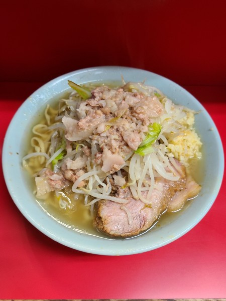 「大ラーメン(ニンニク・アブラ)」@ラーメン二郎 三田本店の写真