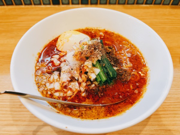 「冷やし担々麺 温玉のっけ」@ほっこり中華そば もつけの写真