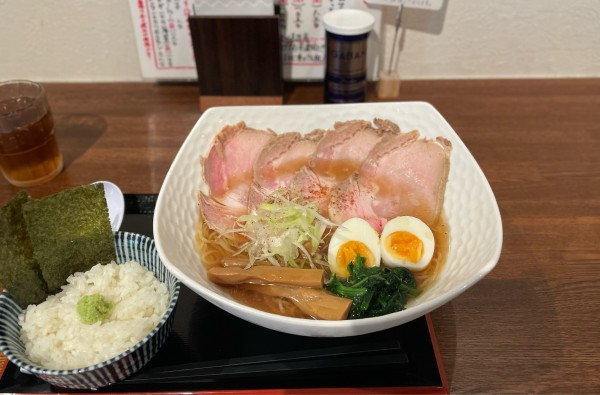 「肉冷しラーメン¥1200、海苔わさびご飯¥50」@麺とおばんざいとお酒のお店 佳什の写真