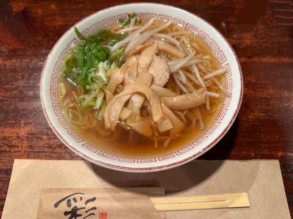 「支那そば600円＋おにぎり400円」@代食家 やまくの写真