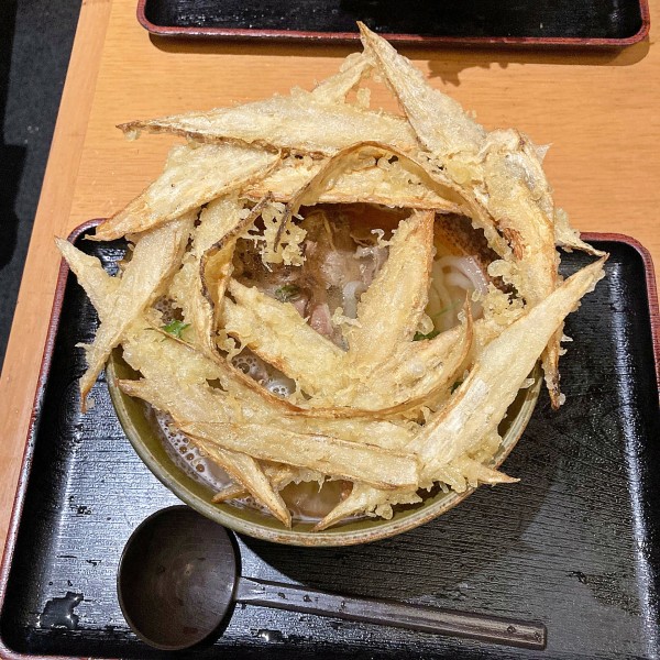 「肉ごぼう天」@大地のうどん 博多駅ちかてんの写真