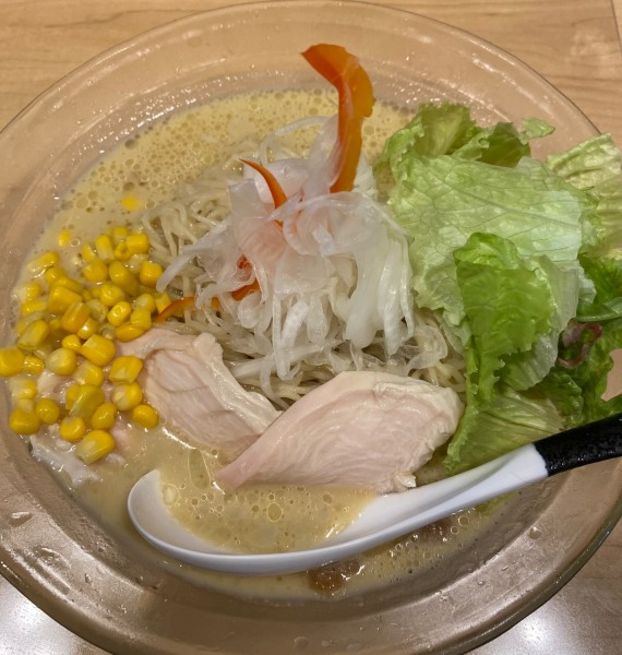 「【限定】蟹とトウモロコシの冷製そば　１３００円」@麺屋Mの写真