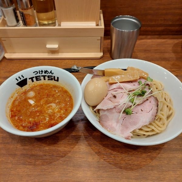 「特製辛みそつけめん  あつ大盛1580円」@つけめんTETSU 五反田店の写真