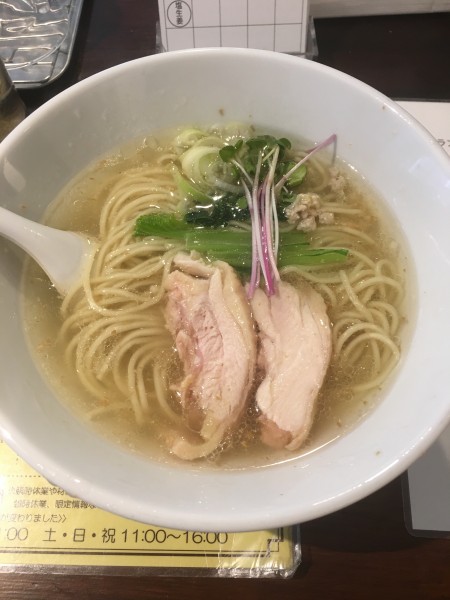 「塩生姜らー麺(850円)」@塩生姜らー麺専門店 MANNISH 神田西口店の写真