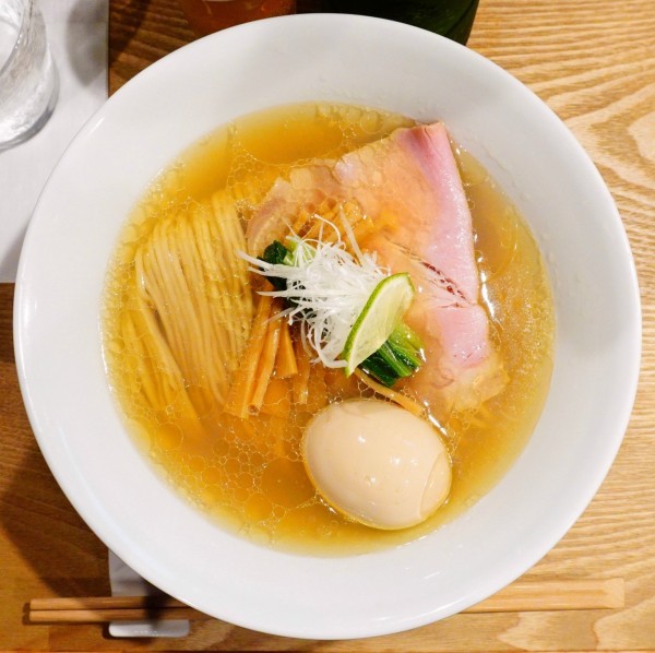 「味玉塩＋ビール」@RAMEN MATSUIの写真