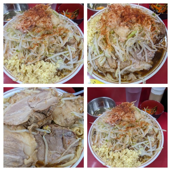 「大豚ラーメン➕生姜➕キムチ➕生卵」@ラーメン二郎 越谷店の写真