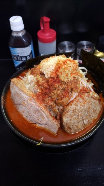 「魚火麺大盛味噌変【オロチョン】5辛」@僕との麺の写真