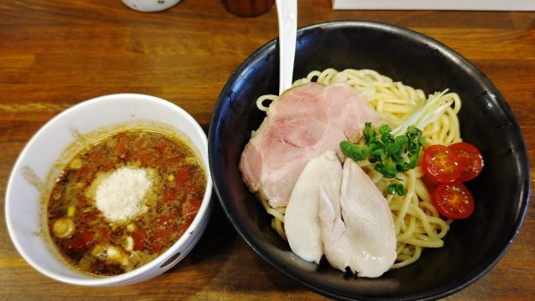 「トマトつけ麺(大盛)」@濃厚つけ麺 茜堂の写真