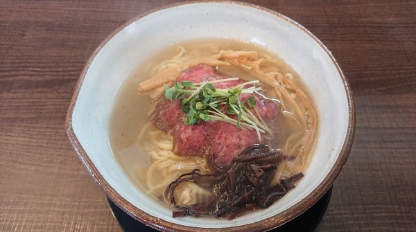 「常陸牛清湯 塩   980円」@常陸牛らぁめん 希の写真