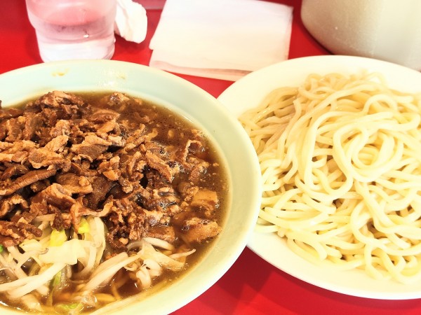 「チャシューやさいつけそば（中盛）」@丸長 目白店の写真