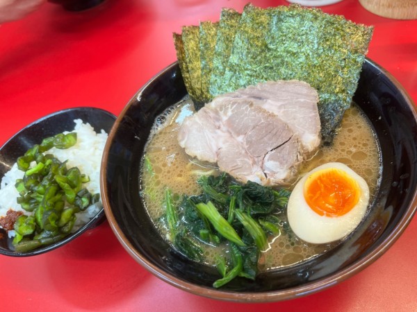 「特選ラーメン　ライス」@横浜ラーメン 山本家の写真
