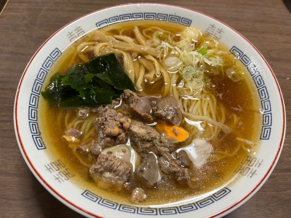 「冷もつラーメン」@一茶庵 支店の写真