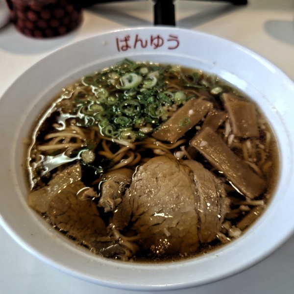 「尾道ラーメン(650円)+卵とじ雑炊(240円)」@尾道ラーメン 萬友の写真