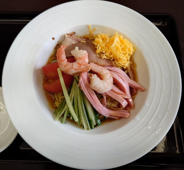 「冷やし中華(1100円)」@一乃庵 葛岡斎場の写真