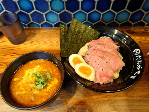 「爆裂牛すじつけ麺SP(1250円)」@竹麓輔らーめん創作工房の写真