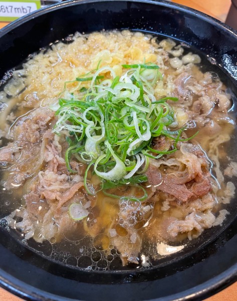 「肉うどん」@得正 四ッ橋店の写真