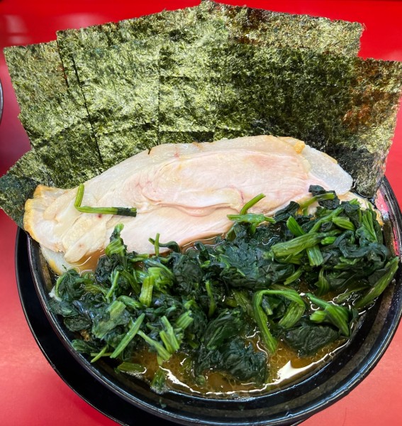 「チャーシュー麺、海苔、青菜TP」@柏 王道家の写真