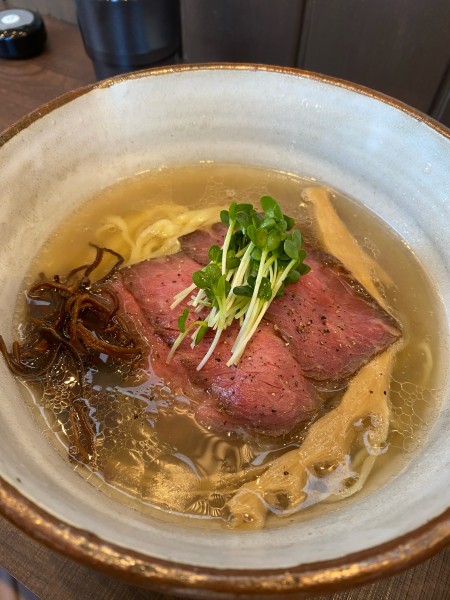 「常陸牛清湯　塩」@常陸牛らぁめん 希の写真