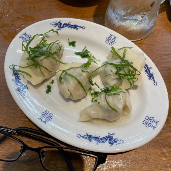 「紫蘇と豚肉・青唐辛子と豚肉」@ジャッキー餃子楼の写真