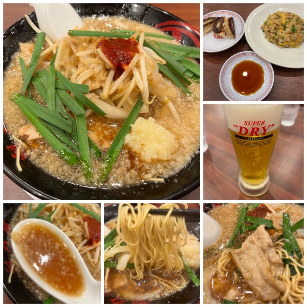 「【期間限定】スタミナ中華そば913円焼き飯餃子定食396円」@魁力屋 所沢小手指店の写真