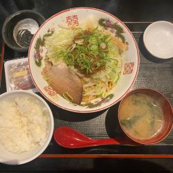 まぜそば🍜🥢定食🍚