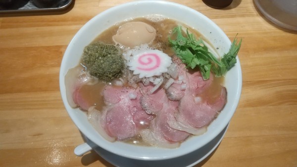 「特製とり白湯らーめん＋あさりペースト（限定）1200円」@麺家 たけ田の写真