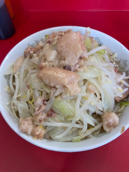 「小ラーメン、少なめ？、アブラ」@ラーメン二郎 生田駅前店の写真