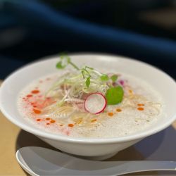 甘エビと地鶏のフリカッセ¥950