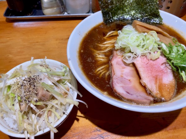 「海老風味(醤油) 840円 ＋ ネギ丼 200円」@喜元門 つくばサイエンス通り店の写真
